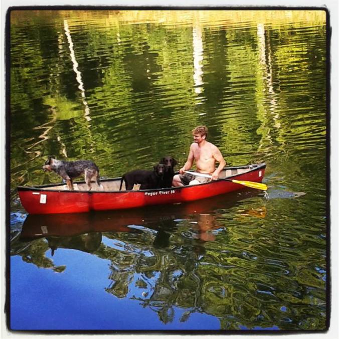 Pete's 1st canoe ride